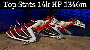 ARK Survival Ascended PvE Top Stats Lightning Wyvern 14k HP 1346m PC/XBOX/PS5 - Imagen 1 de 15