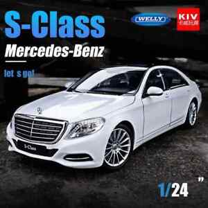 WELLY 1:24 Mercedes Benz S-Class Classical Diecast Car Metal Alloy Model Car Toy