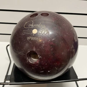 Vintage Columbia 300 Bowling Ball Purple Marble Swirl 16 Lb - Picture 1 of 7