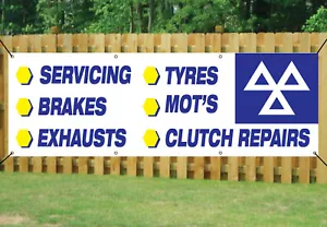 MOT TEST & REPAIR CENTRE GARAGE SIGN BANNER waterproof PVC with Eyelets NM008 - Picture 1 of 1