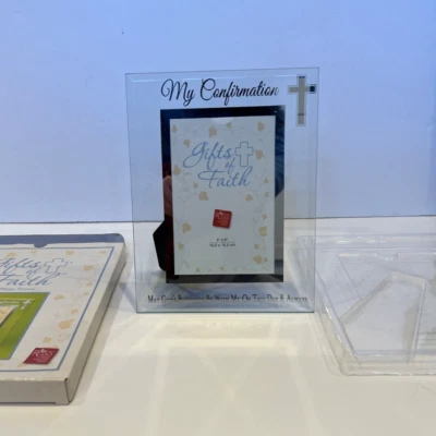 Russ Berrie "My Confirmation" Glass Picture Frame - Holds 4x6 - NEW in box - Image 1 of 4