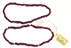 2 Imperial Gold Co Mexico Flex Bracelets, Grape Gemstone & Matching w/ 14K Beads - Picture 1 of 9