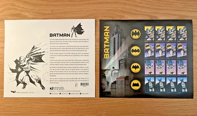 US Batman Forever Stamp Sheet of 20 Stamps - Image 1 of 3