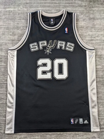 Adidas Authentic San Antonio Spurs Manu Ginobili Jersey Size 48 Cover