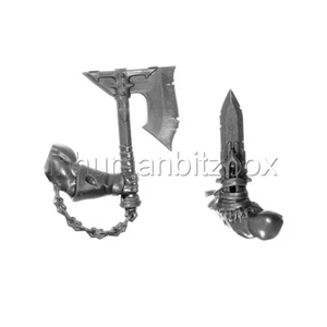BLOO27 PAAR ARM MESSER AXT BLOODREAVER WARHAMMER BATTLE AoS BITZ 37-47 - Bild 1 von 1