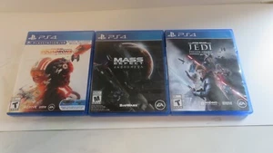 Play Station 4 Mass Effect, Star Wars Jedi Fallen Order and Squadrons - Picture 1 of 8