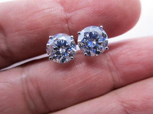 IGI CERTIFIED 14K Gold Lab Grown Diamond Studs =4.03 Carat E-VS1 IDEAL CUT - Picture 1 of 15