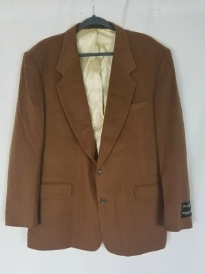Fioravanti Couture 男式 44R 运动外套西装夹克 羊绒 褐色 — 第 1/4 张图片