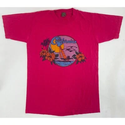 Rare Vintage "California" Sailing T-Shirt M Jerzees Single Stitch - Image 1 of 4