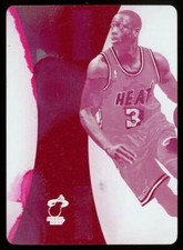 2013-14 Panini Immaculate ~ MAGENTA LOGOMAN PRINT PLATE 1/1 ~ Dwyane Wade