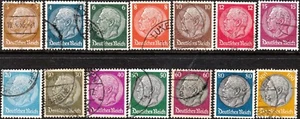 SALE: Stamp Germany Mi 482-95 Sc 401-14 1933 WWII 1933 3rd Reich Hindenburg U - Picture 1 of 1