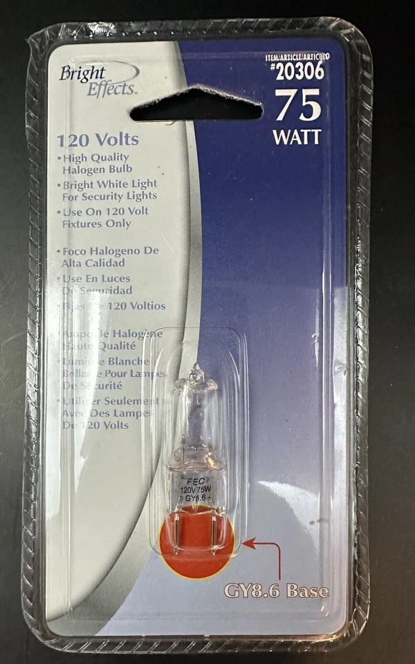 BRIGHT EFFECTS GY8.6 Base 75W 120V - Image 1 of 4