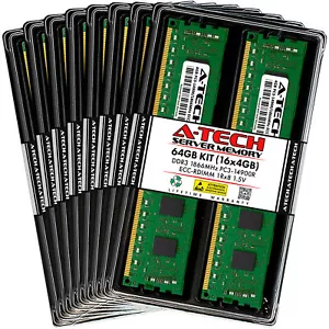 64GB 16x 4GB PC3-14900R RDIMM ASUS RS724Q-E7/RS12 RS726Q-E7/RS12 Memory RAM - Picture 1 of 3