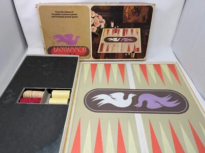 Vintage Sel Right Backgammon Game Selchow & Righter Co. 1975- Complete - Image 1 of 4