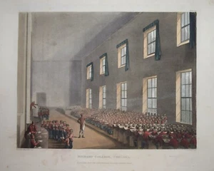THE MILITARY COLLEGE, CHELSEA, "MICROCOSM OF LONDON", ACKERMANN 1808-10. - Bild 1 von 1