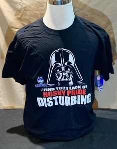University of Connecticut Huskies Star Wars Darth Vader Tee - XXL (UConn-04) - Picture 1 of 8