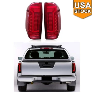 For Nissan Navara D40 Frontier 2005 -2015 LED Brake Tail Lights Lamps Red Lens - Picture 1 of 11