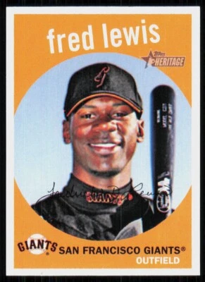2008 Topps Heritage Fred Lewis San Francisco Giants #364 - Image 1 of 2