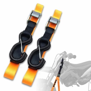 Tie-Downs Motorcycle Cam Buckle Straps with S Hooks Dirt Bike ATV Tie-down Set - Picture 1 of 7