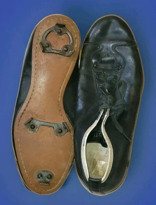 1960s Wilson USA Riteweight Baseball Size 11 Cleats Gently 1x Worn Leather Shoes - Image 1 of 4