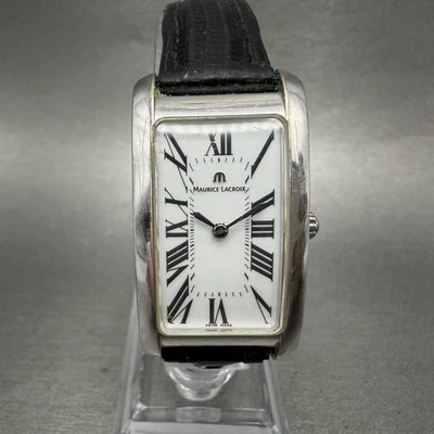 Reloj Maurice Lacroix Fiaba Hombre 21mm Esfera Blanca Plata Rectángulo 47812 NewBat Foto 1 de 4