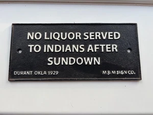 No Liquor Served Cast Iron Sign Pub Bar Man Cave Sign 24cm x 10.5cm - Picture 1 of 1