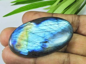 30X45MM  Blue Labradorite Oval Shape Cabochon Loose Natural Gemstone 115Cts. D48 - Bild 1 von 9