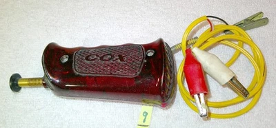 COX Mark IV with 15 Ohm Resistor Red Slot Car Hand Controller w/ Clips #9 - Image 1 of 4