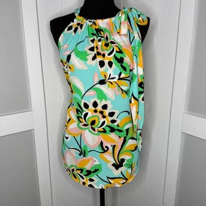 NY&C 7th Avenue Neckholder Blumen Top | Größe M ärmellose Sommerbluse - Bild 1 von 8