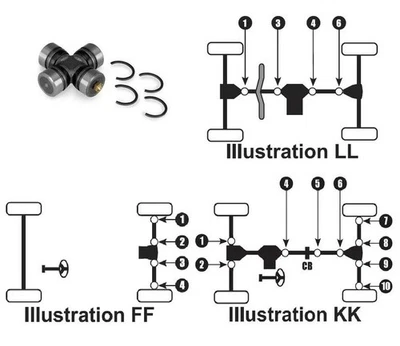 Moose Racing Universal Joint 1205-0130 Axle Front Rear ATV704 1205-0130 - Image 1 of 3