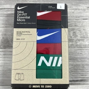 Nike Youth Boy's 3-Pairs Boxer Briefs Underwear Micro Dri-FIT Size Large 14/16 - Picture 1 of 5