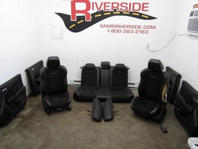 2015-2023 DODGE CHARGER DAYTONA OEM BLACK SUEDE & LEATHER SEATS & DOOR PANELS Foto 1 de 4