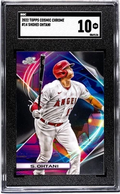 2022 Topps Cosmic Chrome #14 Shohei Ohtani SGC 10 GEM MINT - Image 1 of 2