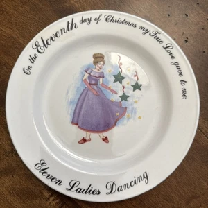 Tabletops Unlimited 12 Days Of Christmas Replacement Plate Eleventh Day - Picture 1 of 3