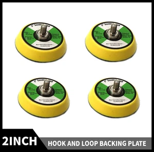 4Pcs 2in Polishing Hook Loop Backing Pad Sanding Disc M6 Thread For Air Sander - Picture 1 of 6