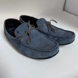 Zapatos de conducción TODS X Ferrari 7 Gommino azul gamuza para hombre - Imagen 1 de 8