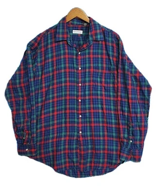 Camisa Lee's Clothing Colorado Springs franela a cuadros abotonada para hombre 2XL EE. UU. DE COLECCIÓN Foto 1 de 4