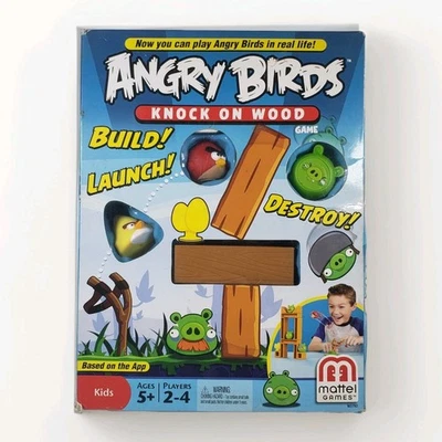 Angry Birds Knock on Wood Game Mattel Sealed Cards, Unplayed, 100% Complete  - Image 1 of 4