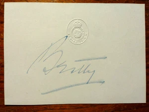 Admiral of the Fleet David Beatty (1871-1936) Signed Admiralty Embossed Paper - Picture 1 of 2