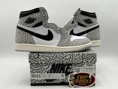 DS New Nike Air Jordan Retro 1 High OG White Cement 2023 Size 10.5 Authentic  - Image 1 of 4