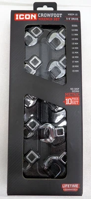 Icon WSCM-10 Crowfoot Wrench Set 3/8" Drive Metric 10-19mm 56382 - Image 1 of 4