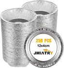 Jmiatry 250 Pcs Foil Pie Dishes, 5 Inch / 12cm Foil Pie Cases, Disposable Round
