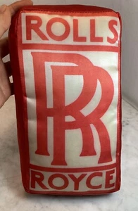 Vintage ROLLS ROYCE Satin Cushion Pillow Car Memorabilia Rare - Picture 1 of 14