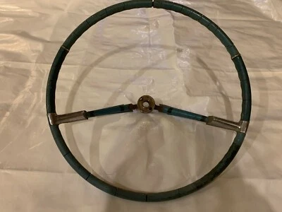 1957 1958 Cadillac Steering Wheel Two 2 Spoke Chrome Trim - image 1 of 4