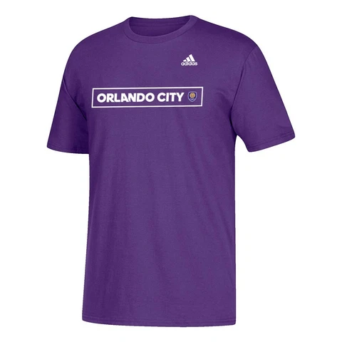 Orlando City SC MLS Adidas "Scoreboard" Box  Men's Purple T-Shirt Cover