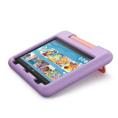NEW Amazon Fire HD 8 Kids 32GB Tablet 12th Generation 2022 Release - Purple - Image 1 of 3