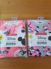 Mickey Mouse X Bonds Pink Orange Sold Out 6-12 Months Size 0 New Zip Wondersuit