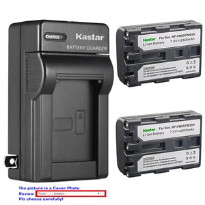 Kastar Battery Wall Charger for Sony NP-FM50 BC-VM50 & Sony DSLR-A100 HDR-UX1 - Picture 1 of 11