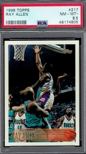 1996 Topps 217 Ray Allen RC HOF.  PSA 8 .5 NMMT+.  (4817-C). - Picture 1 of 2
