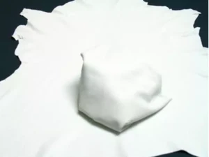 NOORA Lambskin Leather Hide White Color Sheep Nappa Finish Leather 5SqFt - Picture 1 of 4